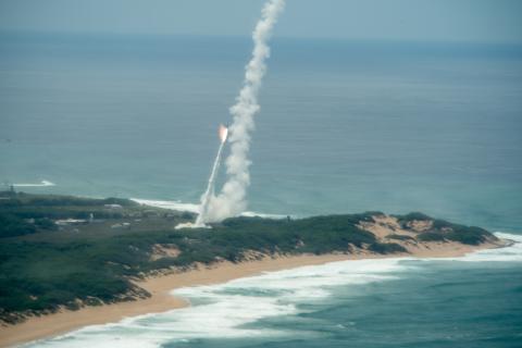 Two short-range ballistic missile targets are launched from the Pacific Missile Range Facility (PMRF) in Kauai, Hawaii, as part of Vigilant Wyvern/Flight Test Aegis Weapon System-48, a joint test of the U.S. Navy Program Executive Officer Integrated Warfare Systems and the Missile Defense Agency (MDA). (courtesy photo/released)