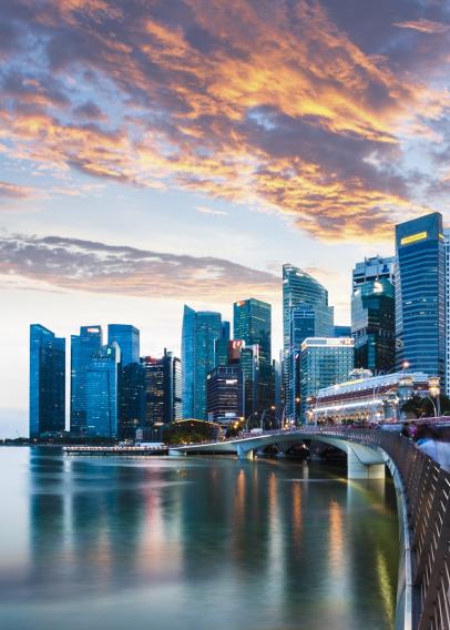 Singapore harbor stock image