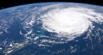 Hurricane from aerial view of earth, courtesy of NASA