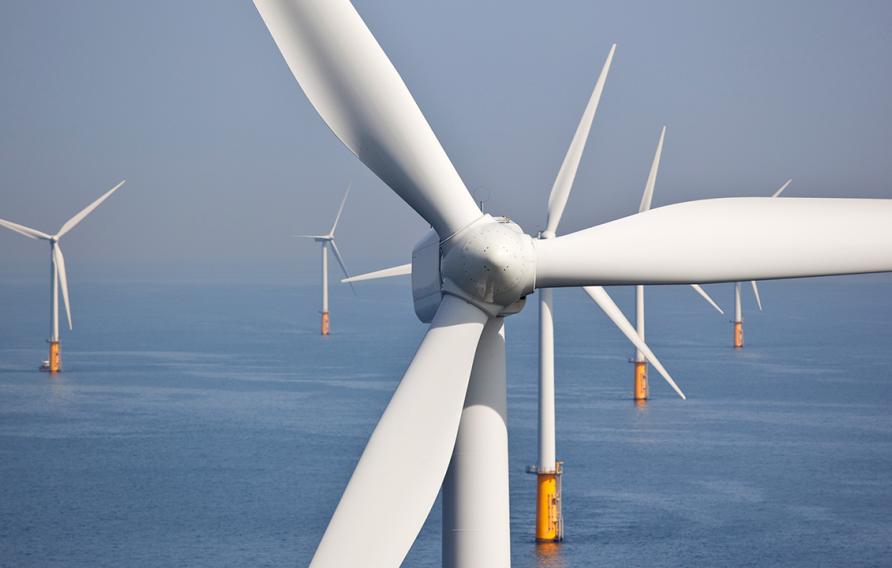 Stock image of wind energy