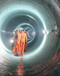 Western Branch Tunnel During Inspection