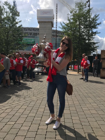 Louise at Emirates Stadium